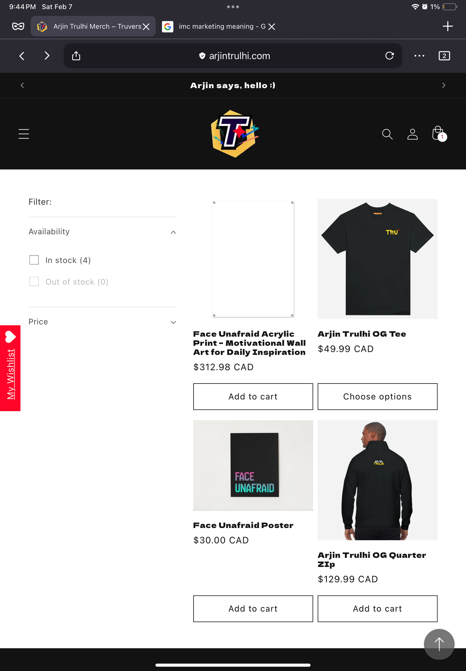 Arjin Trulhi Merch